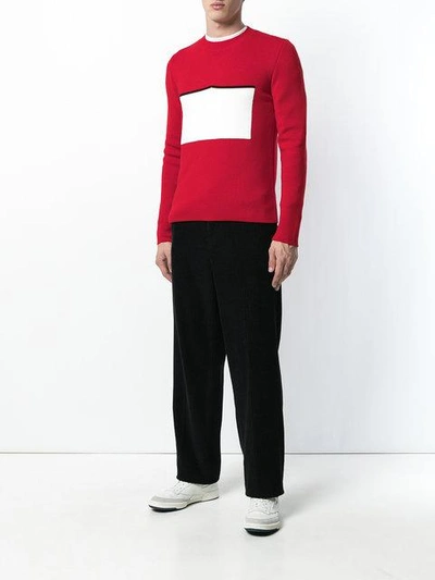 Shop Plys Knitted Sweater In Red