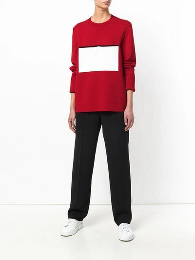 Shop Plys Knitted Sweater In Red