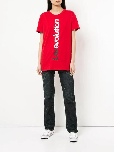 Shop Ports V Slogan Short-sleeve T-shirt In Red