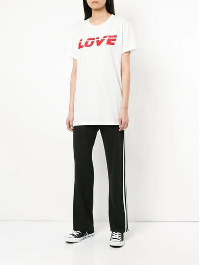 Shop Ports V Love Slogan T-shirt In White