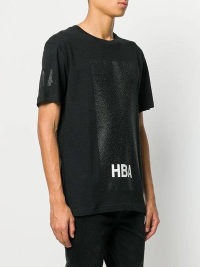 Shop Hood By Air Glitter Box T-shirt - Black