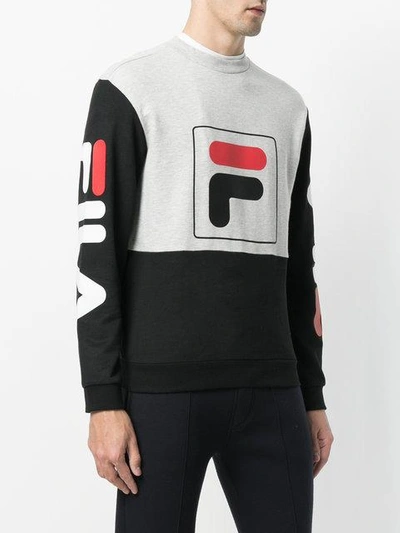 Shop Fila Logo Colourblock Sweater