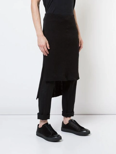 Shop Nude Low High Skirt In Black