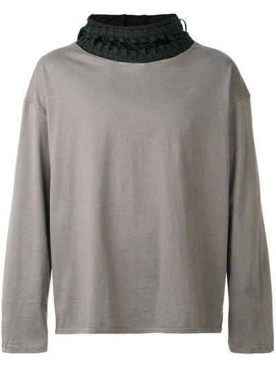 Shop Ktz Alien Hoodie T-shirt - Grey