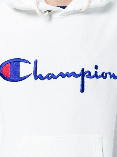Shop Champion Kapuzenpullover Mit Logo - Weiss In White