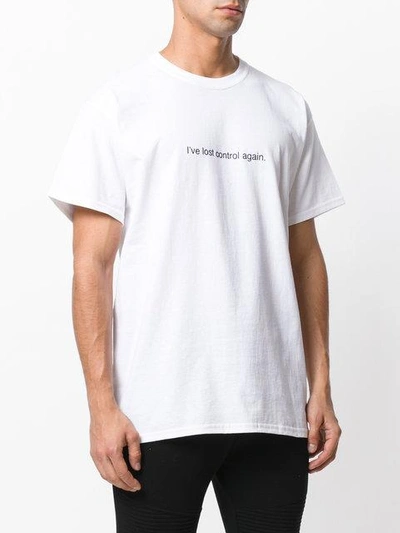 Shop Famt Slogan Printed T-shirt In White