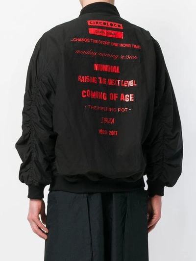 Shop Damir Doma Statement Patch Jacket In Black