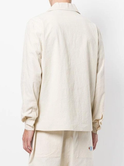 Shop Henrik Vibskov Embroidered Sleepers Shirt - Neutrals