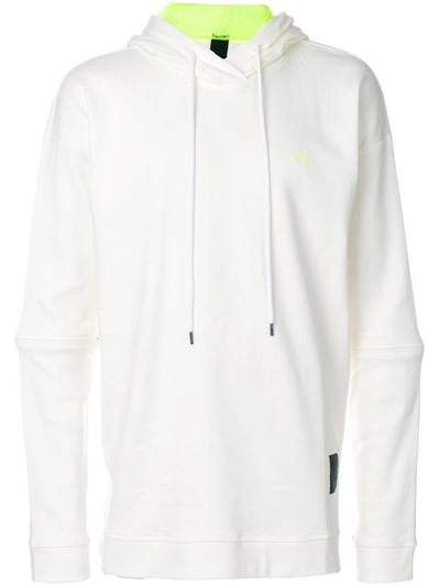 Shop Odeur Oversized Logo Hoodie In White