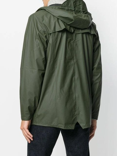 Shop Rains Classic Raincoat In Green
