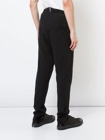 Shop Nude Drawstring Trousers In Black