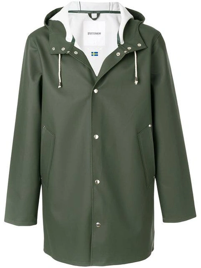 Shop Stutterheim Lightweight Raincoat In Green