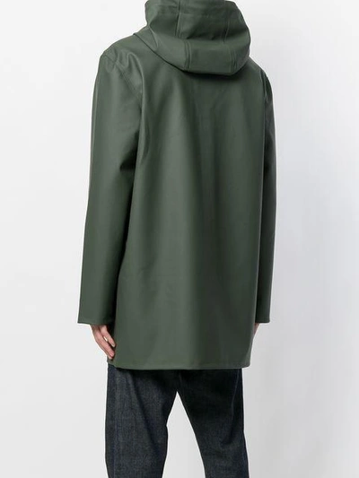 Shop Stutterheim Lightweight Raincoat In Green