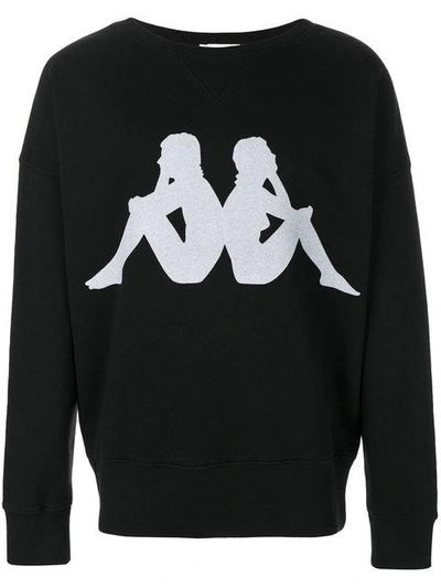 Shop Faith Connexion X Kappa Logo Sweatshirt In Black