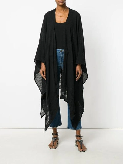 Shop Caravana Sheer Long Shawl - Black