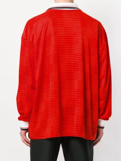Shop Gosha Rubchinskiy X Adidas Long Sleeve Jersey Top In Red