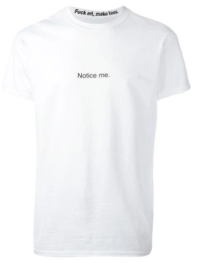 Shop Famt 'notice Me' T In White