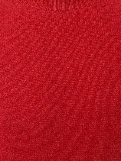 Shop The Elder Statesman Crew Neck Sweater In Red