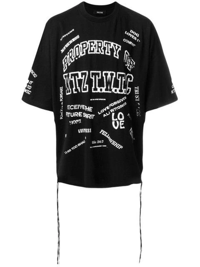 Shop Ktz Logo Print T-shirt In Black