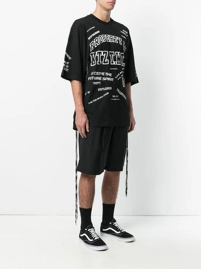 Shop Ktz Logo Print T-shirt In Black