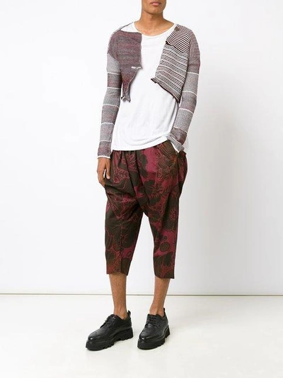 VIVIENNE WESTWOOD ANDREAS KRONTHALER FOR VIVIENNE WESTWOOD CROPPED PATCHWORK CARDIGAN - MULTICOLOUR 5508C06720911755468