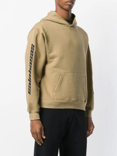 Shop Yeezy Calabasas Hoodie In Neutrals