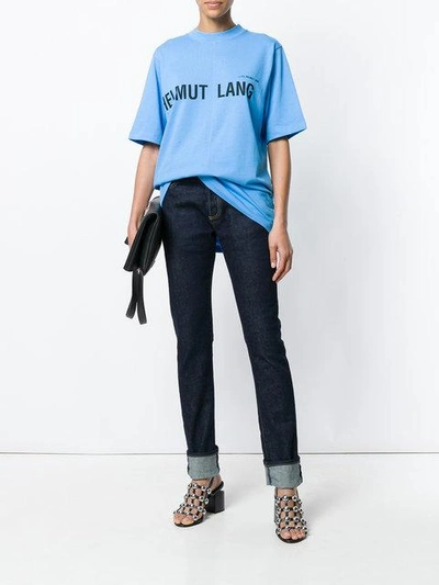 Shop Helmut Lang Logo Print Tee