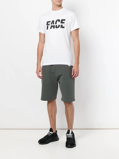 Shop Facetasm Logo Print T-shirt - White