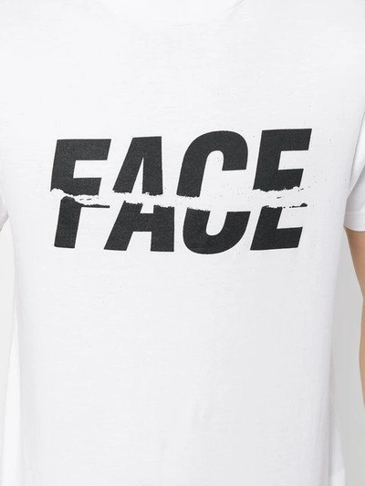 Shop Facetasm Logo Print T-shirt - White