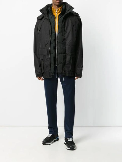 Shop Napa By Martine Rose Layered Padded Jacket - Black