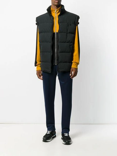 Shop Napa By Martine Rose Layered Padded Jacket - Black