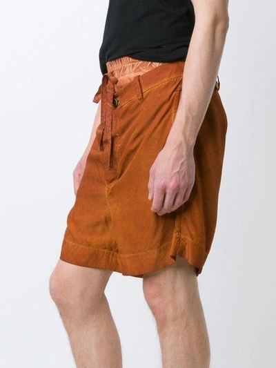 Shop Vivienne Westwood Gold Label Builders Shorts - Orange In Yellow & Orange