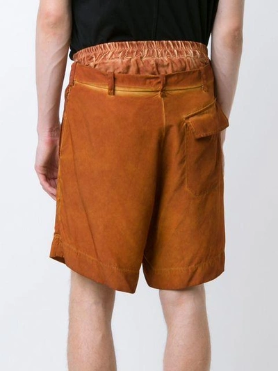 Shop Vivienne Westwood Gold Label Builders Shorts - Orange In Yellow & Orange