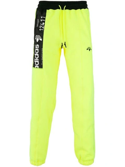 Adidas Originals By Alexander Wang Thick Fleece Sweatpants In Yellow |  ModeSens