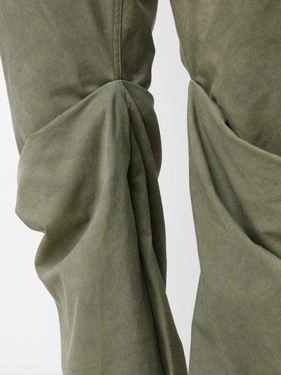 Shop Vivienne Westwood 'boot' Wrap Knee Jeans In Green