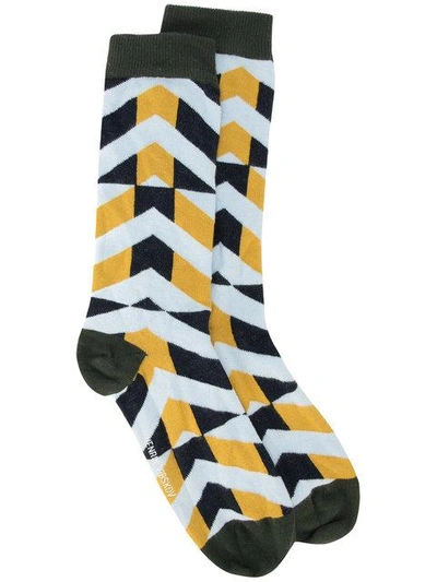 Shop Henrik Vibskov Barber Socks - Multicolour