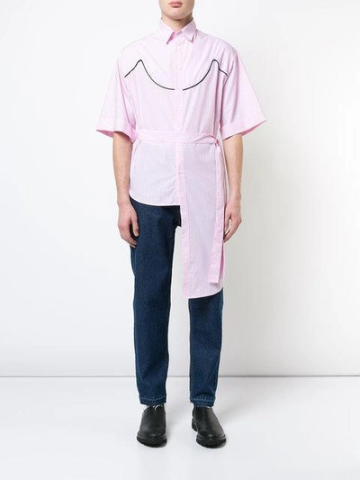 Shop Neith Nyer Cowgirl Striped Shirt - Pink