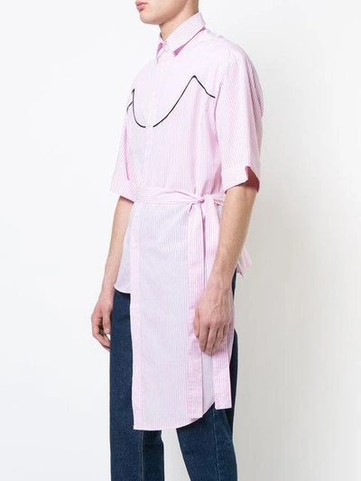 Shop Neith Nyer Cowgirl Striped Shirt - Pink