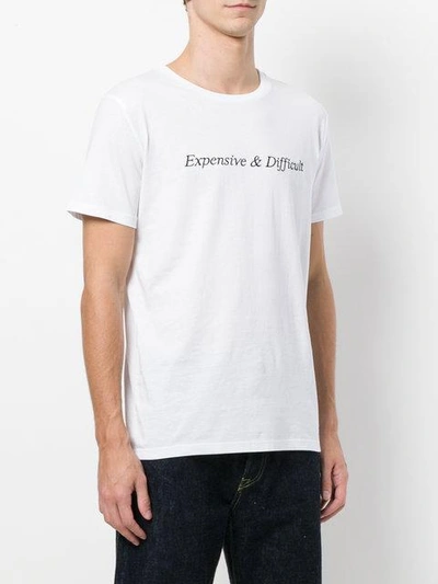 Shop Nasaseasons Expensive And Difficult T-shirt - White