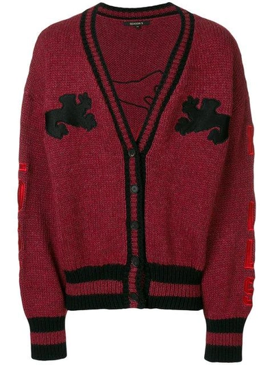 Shop Yeezy Graphic Calabasas Cardigan - Red