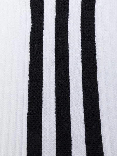 Y-3 White Logo Stripe Socks
