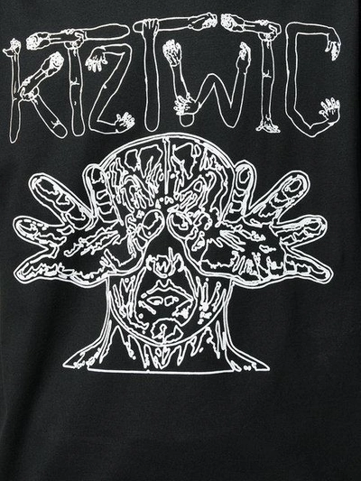 Shop Ktz Arm Vision Print T-shirt In Black