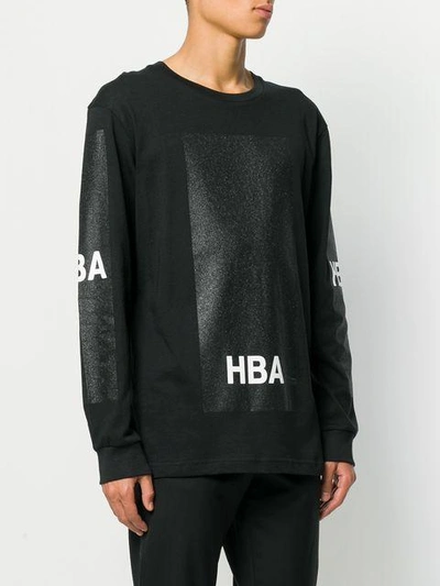 Shop Hood By Air Glitter Box Sweatshirt