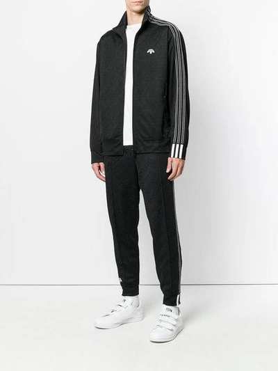 Shop Adidas Originals By Alexander Wang Zipped Jacket  In Black