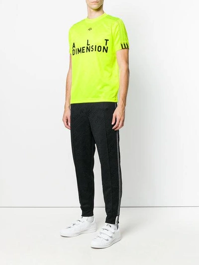 Shop Adidas Originals By Alexander Wang Soccer T In Yellow