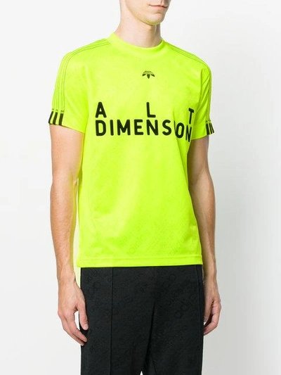 Shop Adidas Originals By Alexander Wang Soccer T In Yellow