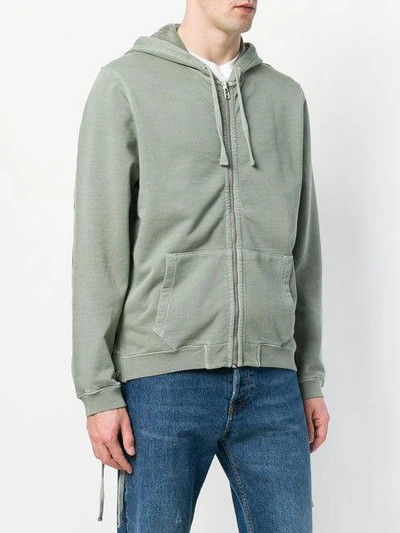 Shop Faith Connexion Zipped Hoodie In Green