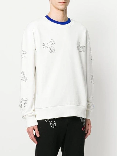 Shop Xander Zhou Longsleeved T-shirt - White