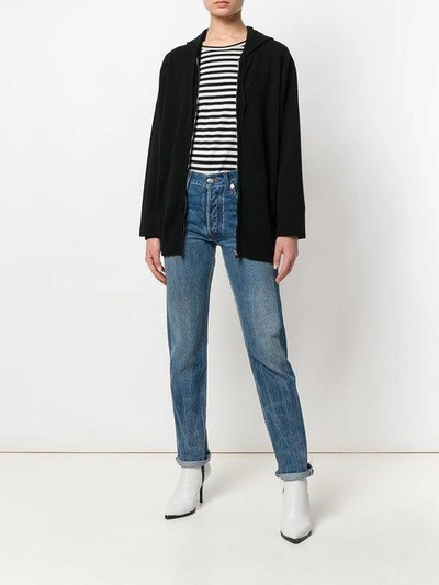 Shop Liska Cashmere Hooded Sweatshirt - Black