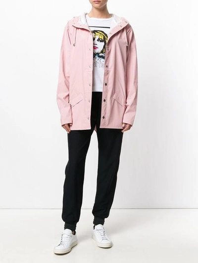 Shop Rains Classic Raincoat - Pink